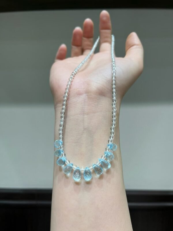Clear Quartz Teardrop Necklace NO. 1117