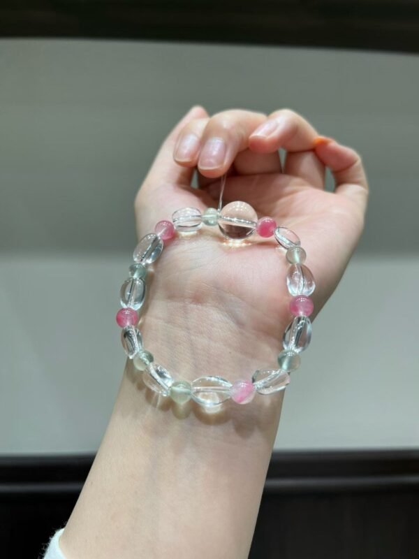 hc-1124-df3d4d5116a476bf7ab74eaed82516f4.jpg Clear Quartz Candy Bracelet NO. 1124