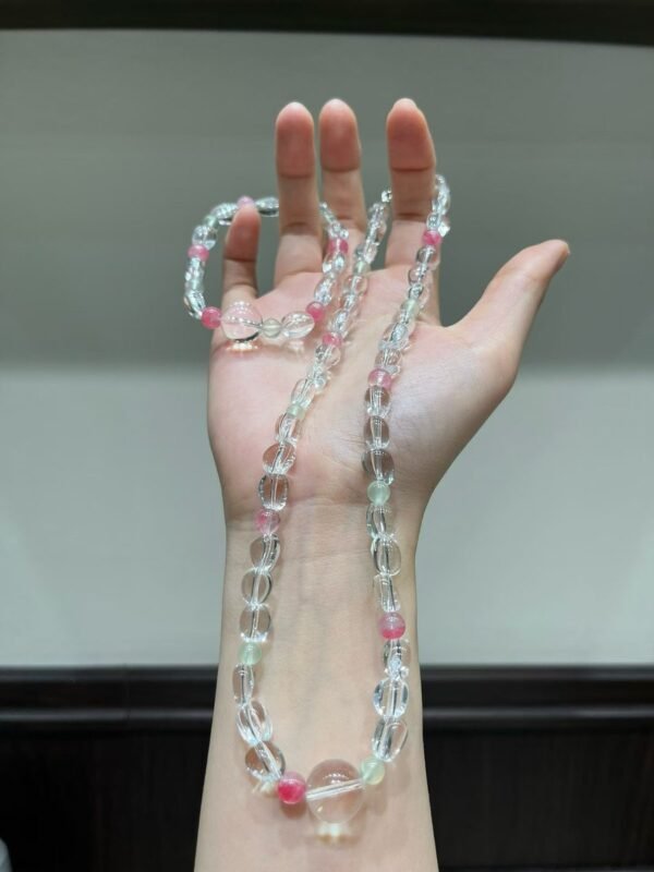 hc-1124-f42841f5b2076af6b583832c1001e808.jpg Clear Quartz Candy Bracelet NO. 1124