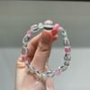 hc-1124-fc981a8738da86466ca8264a20f843bc.jpg Clear Quartz Candy Bracelet NO. 1124