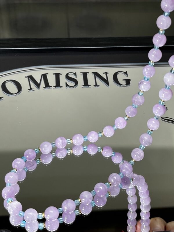 hc-1142-003748281973ad61b5dc46f48c2ba1a4.jpg Kunzite Sugar-Cube Necklace NO. 1142