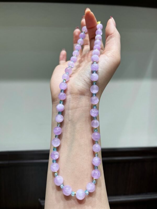hc-1142-8f8dcf073fe07ee255d5f2365bef5157.jpg Kunzite Sugar-Cube Necklace NO. 1142