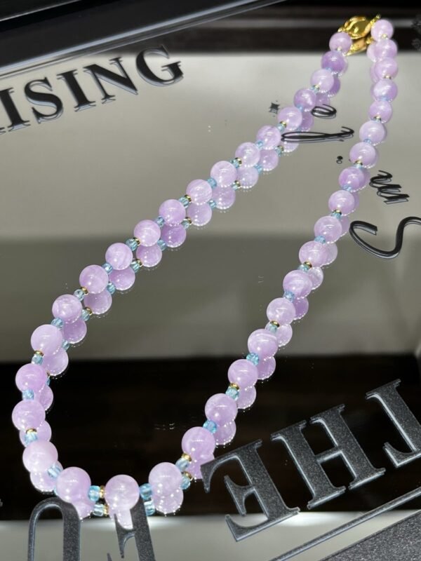 hc-1142-ccc84c37f96222aee81ff3e3d968f4d8.jpg Kunzite Sugar-Cube Necklace NO. 1142
