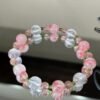 Rose Quartz Sugar-Cube Bracelet NO. 1143