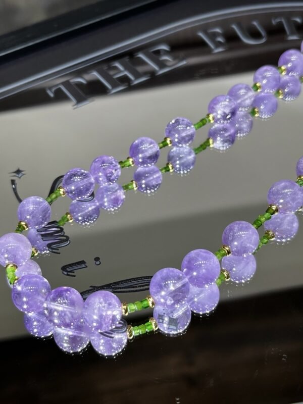 Crystal Sugar-Cube Necklace NO. 1145