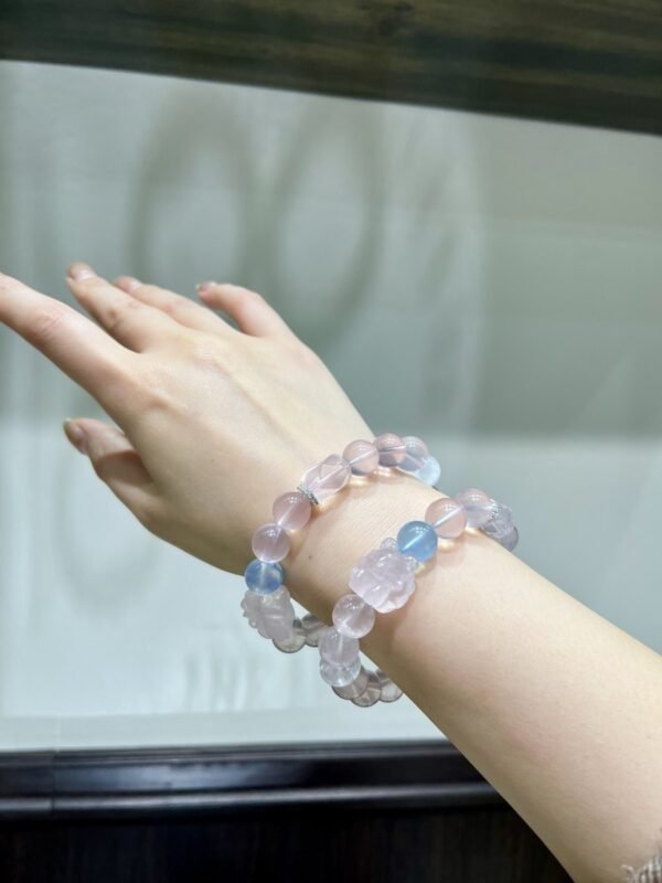 hc-1198-e5c0ad5900cb629c5d43c9662b04a63f.jpg Rose Quartz Bracelet NO. 1198