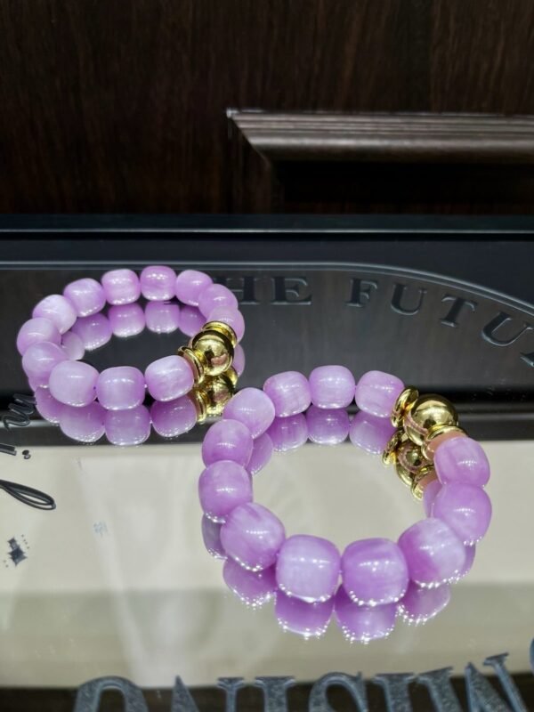 Kunzite Barrel Bracelet NO. 1200
