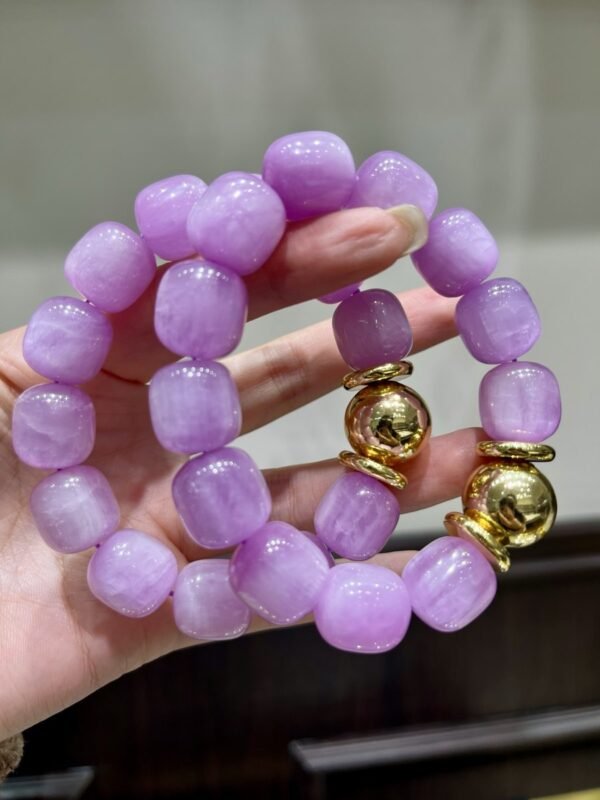 Kunzite Barrel Bracelet NO. 1200
