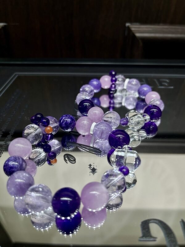 Amethyst Double-Point Bracelet NO. 1212
