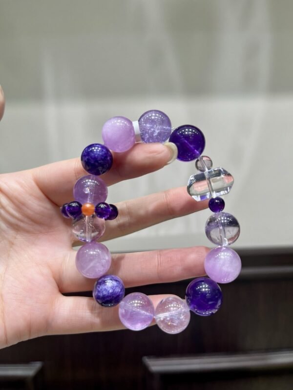 Amethyst Double-Point Bracelet NO. 1212