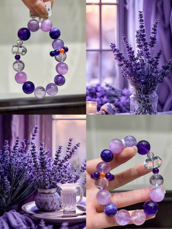 Amethyst Double-Point Bracelet NO. 1212