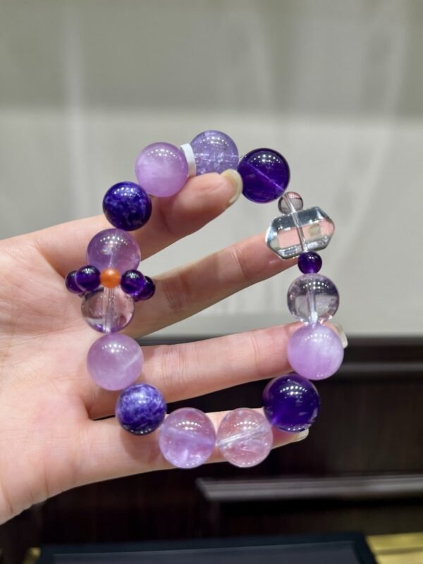 Amethyst Double-Point Bracelet NO. 1212