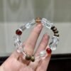 Clear Quartz Sugar-Cube Bracelet NO. 1215