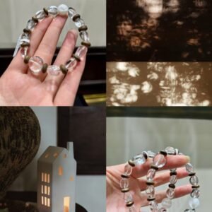 Phantom Quartz Freeform Bracelet NO. 1216