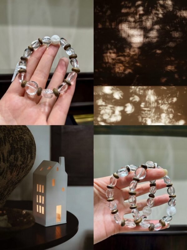 Phantom Quartz Freeform Bracelet NO. 1216