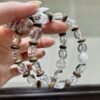 Phantom Quartz Freeform Bracelet NO. 1216