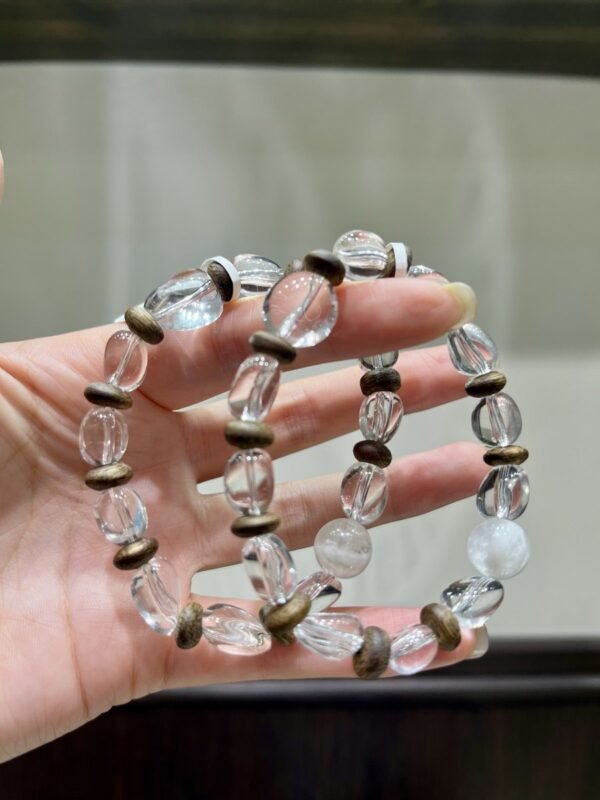 Phantom Quartz Freeform Bracelet NO. 1216