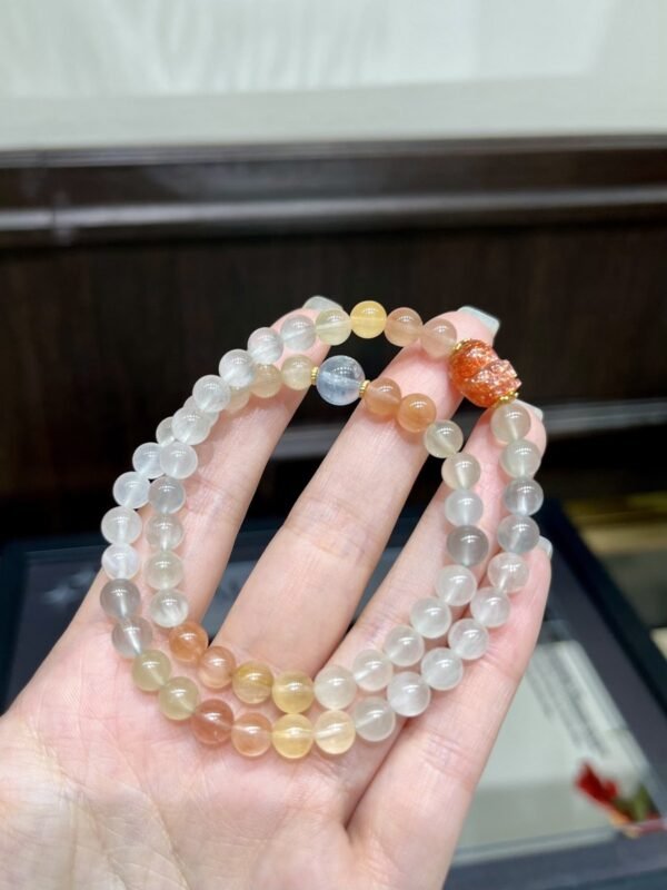 Fairy-Hair Quartz Bracelet with Pixiu NO. 1224