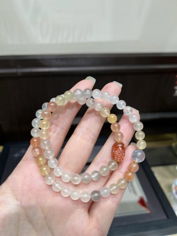 Fairy-Hair Quartz Bracelet with Pixiu NO. 1224