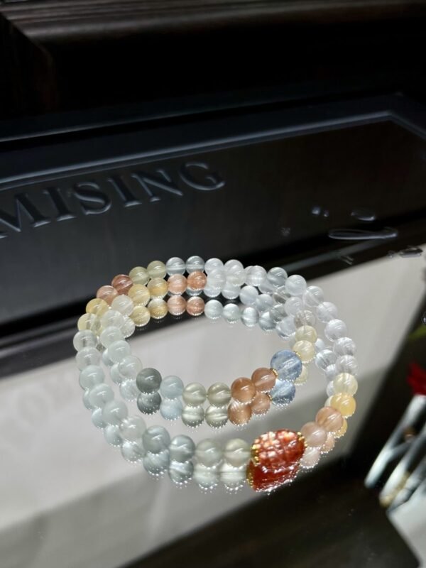 Fairy-Hair Quartz Bracelet with Pixiu NO. 1224