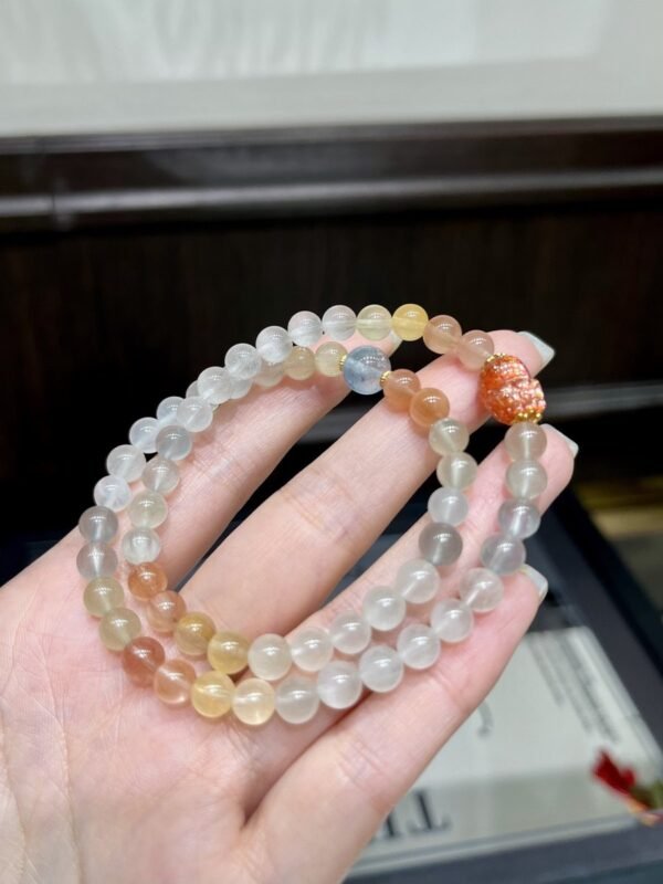 Fairy-Hair Quartz Bracelet with Pixiu NO. 1224
