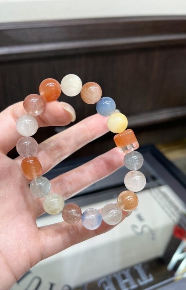 Fairy-Hair Quartz Sugar-Cube Bracelet NO. 1227