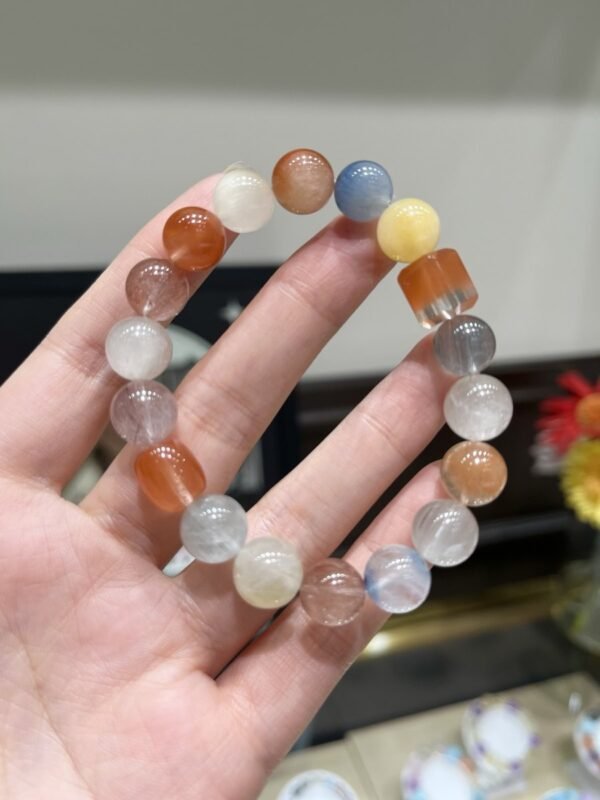 Fairy-Hair Quartz Sugar-Cube Bracelet NO. 1227