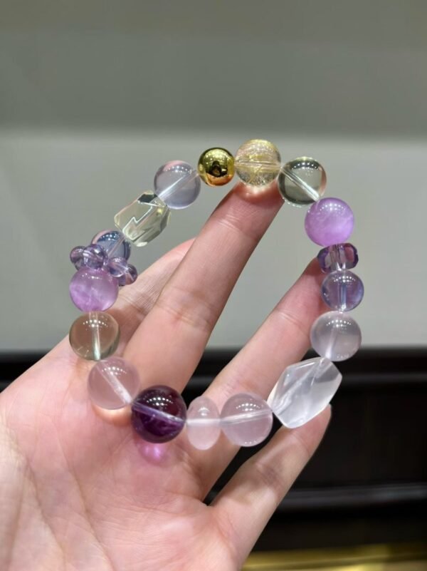 Rutilated Quartz Bracelet NO. 1237