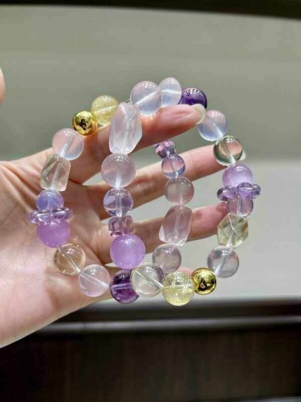 Rutilated Quartz Bracelet NO. 1237