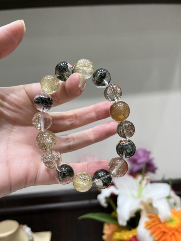 hc-1244-3d2397c30b6e58da2a6437481349a44c.jpg Rutilated Quartz Bracelet NO. 1244