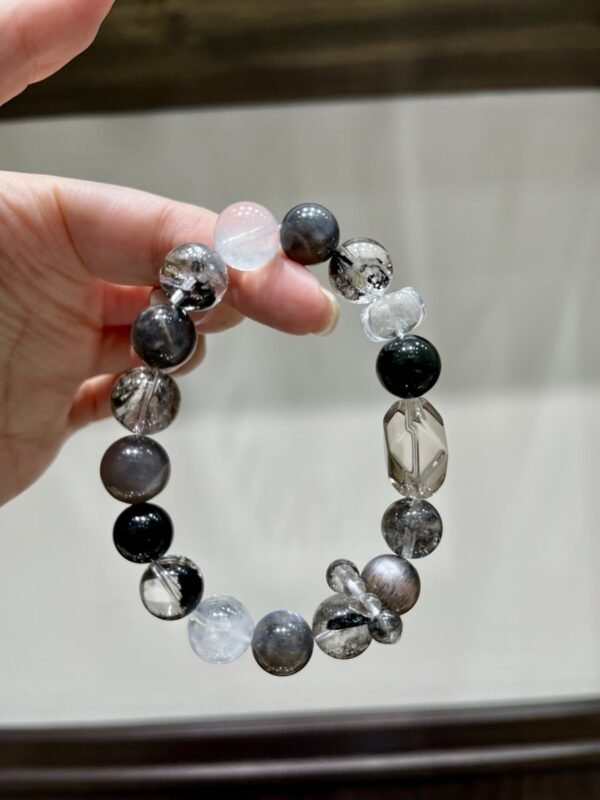 hc-1246-596cffb8f68f876467faec6c9211e78d.jpg Black Gold Rutile Bracelet NO. 1246