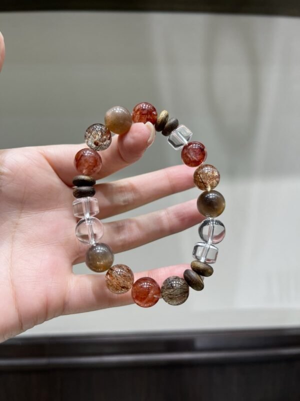 hc-1253-3483e0725d31431a82be748de1df343e.jpg Black Gold Rutile Bracelet NO. 1253