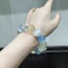 Aquamarine Sugar-Cube Bracelet NO. 1256