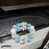 Aquamarine Sugar-Cube Bracelet NO. 1256