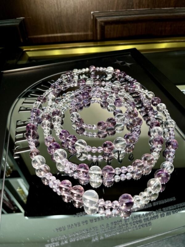 Amethyst Bubble Necklace NO. 1257