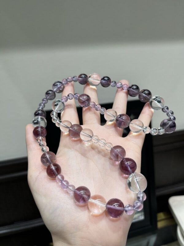 Amethyst Bubble Necklace NO. 1257