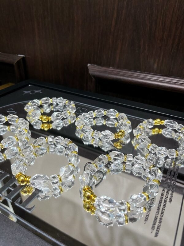 Clear Quartz Wheel Bracelet NO. 1300