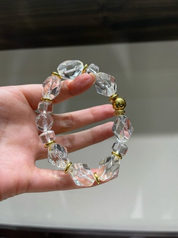 Clear Quartz Wheel Bracelet NO. 1300