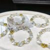 Clear Quartz Wheel Bracelet NO. 1300