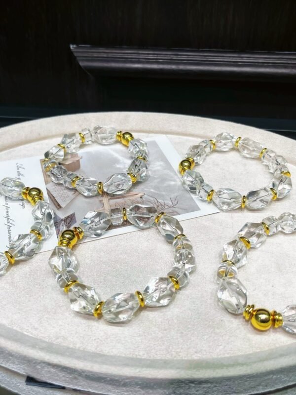 Clear Quartz Wheel Bracelet NO. 1300