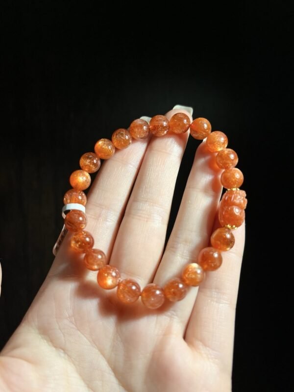 Golden Sunstone Bracelet with Pixiu NO. 1302
