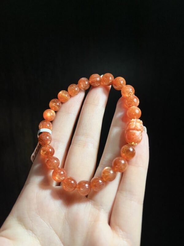 Golden Sunstone Bracelet with Pixiu NO. 1302