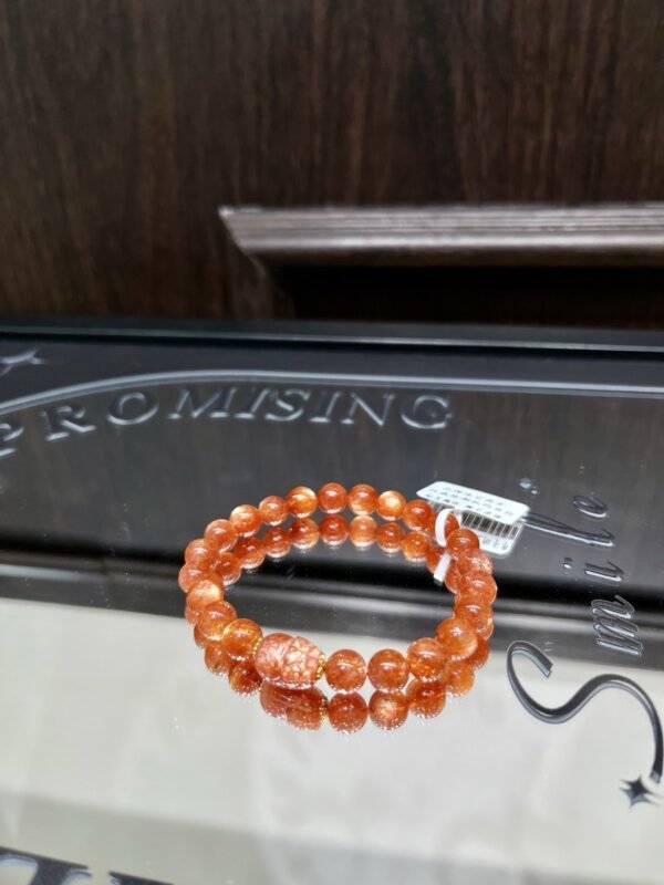 Golden Sunstone Bracelet with Pixiu NO. 1302