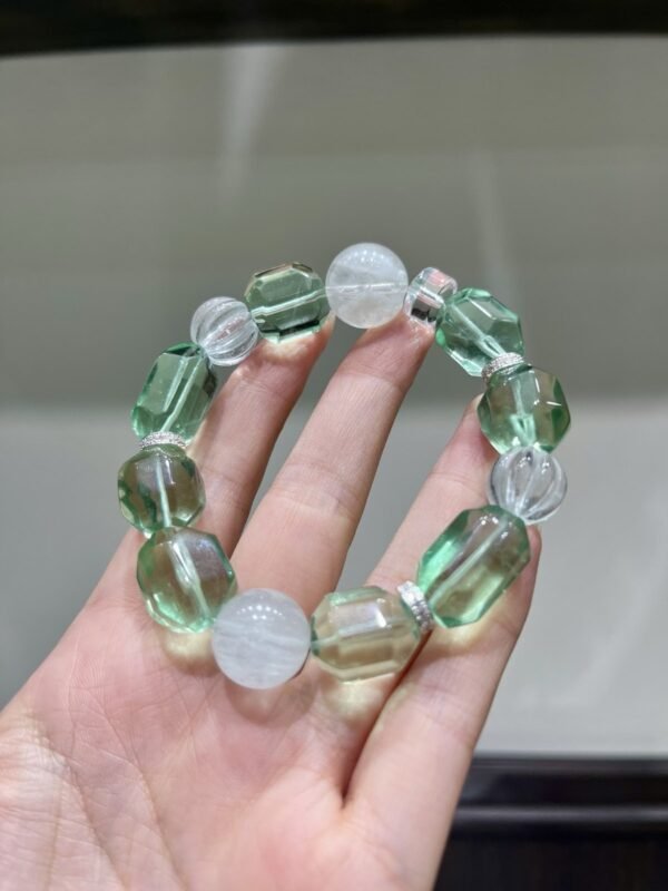 Fluorite Freeform Bracelet NO. 1307