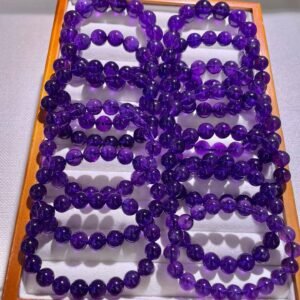 Amethyst crystal bracelet - calm, intuition, clarity