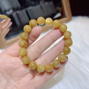rutilated quartz bracelet